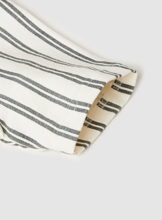 Boys Striped Shorts Set