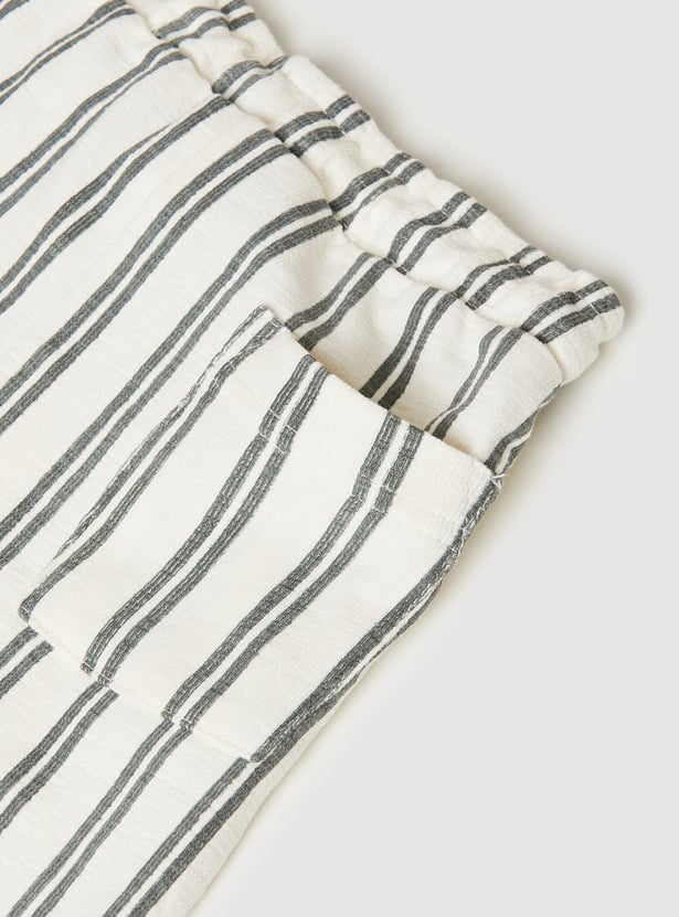 Boys Striped Shorts Set