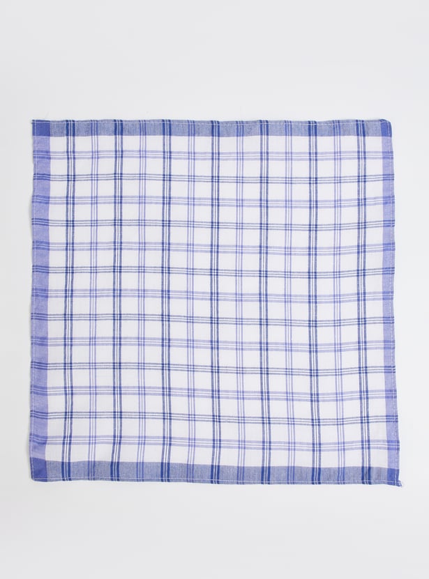 Women Checked Handkerchief - Pack of 6