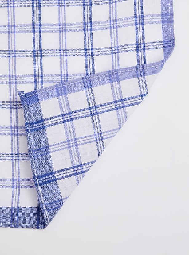 Women Checked Handkerchief - Pack of 6