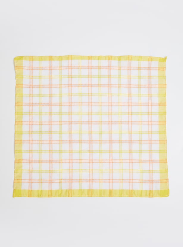 Women Checked Handkerchief - Pack of 6