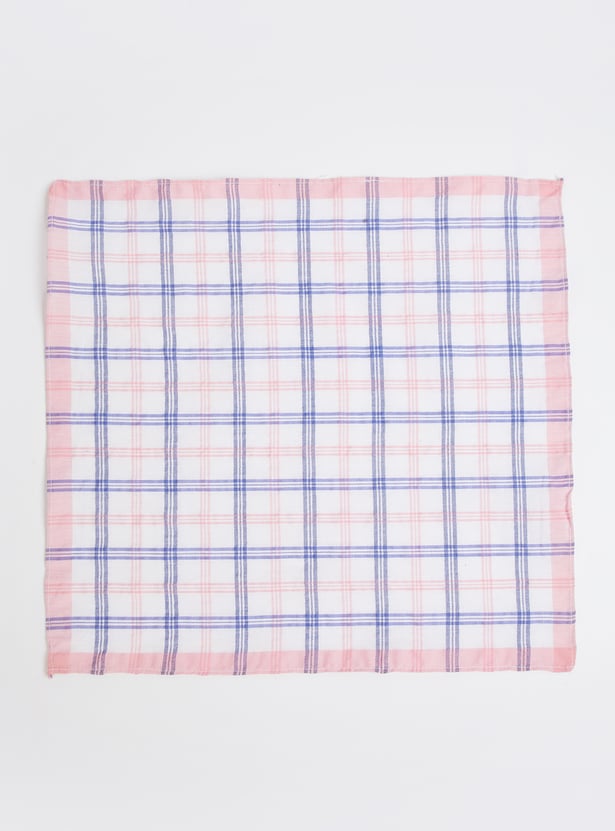 Women Checked Handkerchief - Pack of 6