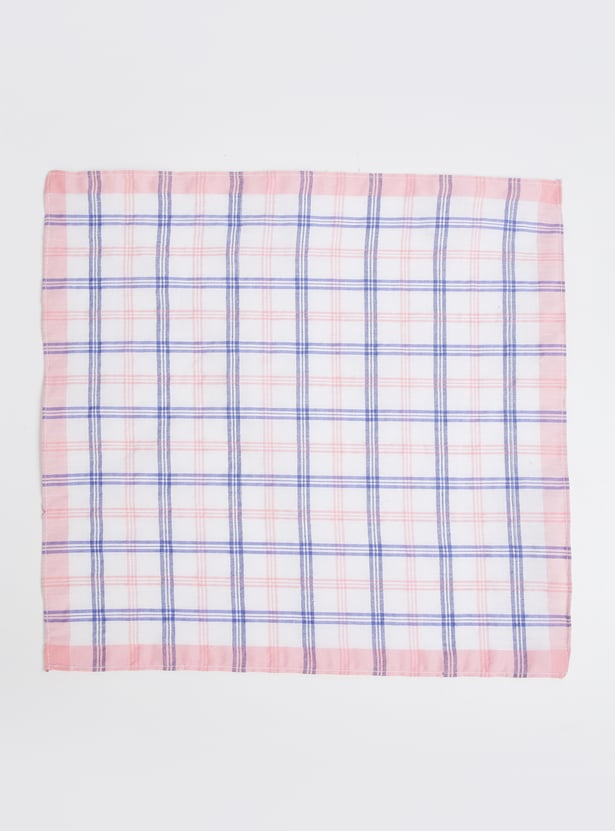 Women Checked Handkerchief - Pack of 6