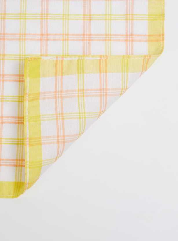 Women Checked Handkerchief - Pack of 6