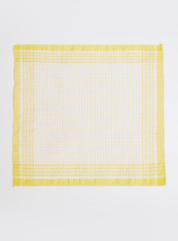 Women Checked Handkerchief - Pack of 6