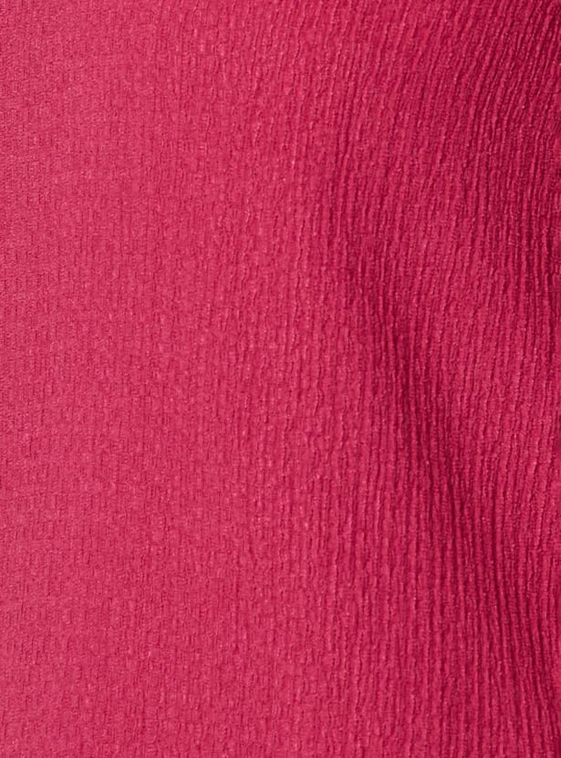 Women Textured Polo T-shirt