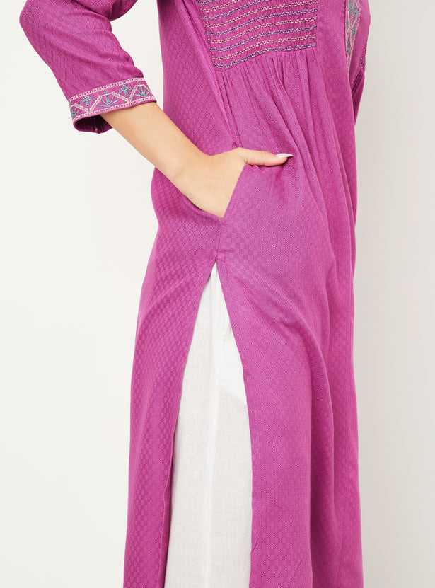 Women's Multi Printed Straight Kurta-GW-1840-Multi main image 1