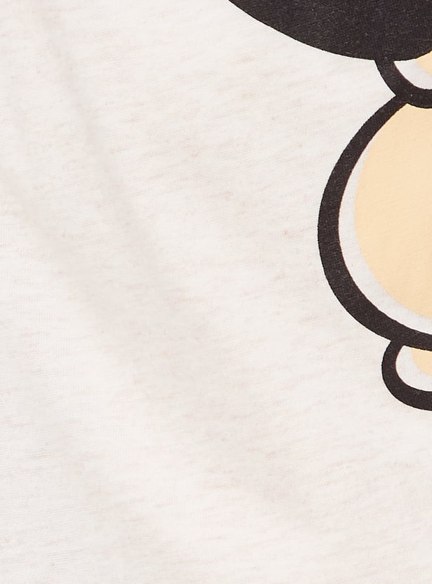 Women Mickey Print Shorts Set