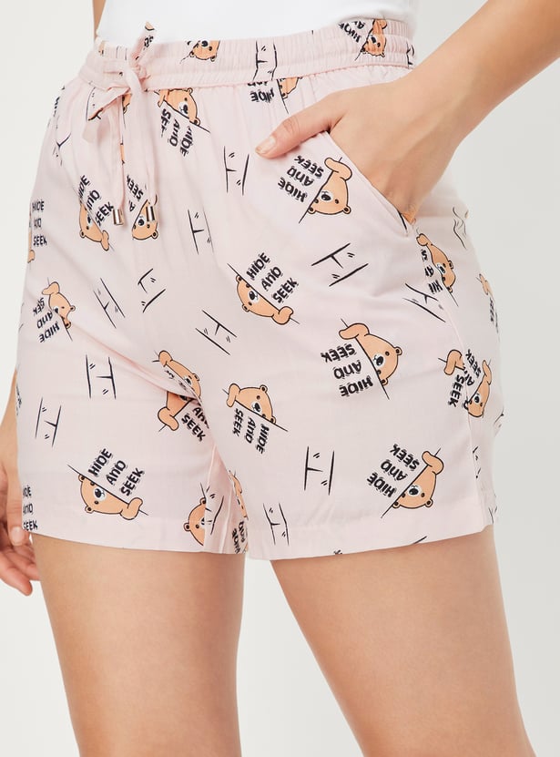 Women Printed Sleep Shorts