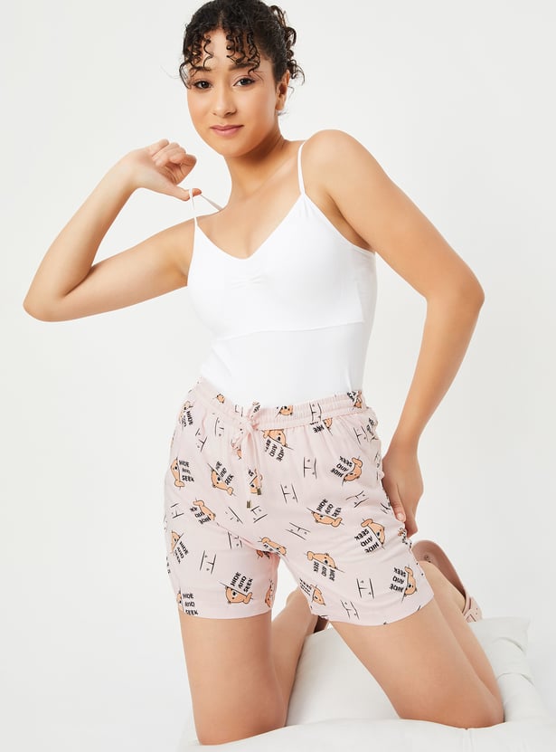 Women Printed Sleep Shorts