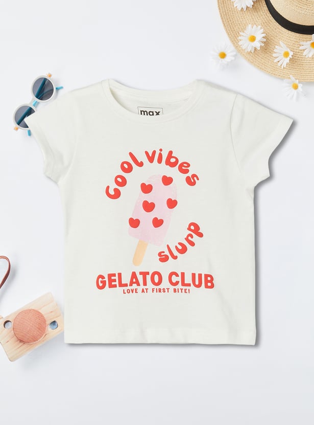 Girls Embossed T-shirt