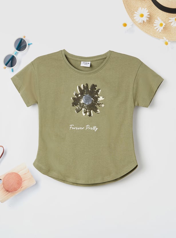 Girls Embellished T-shirt