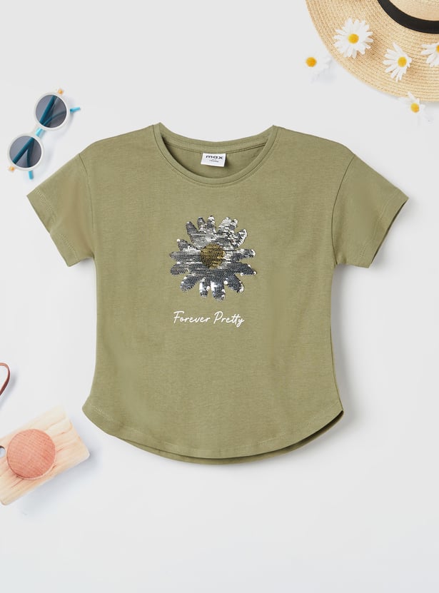 Girls Embellished T-shirt