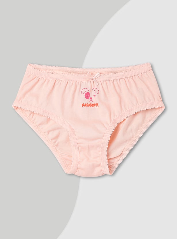 Girls Printed Panties - Pack of 3