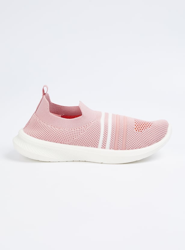 Girls Mesh Slip-On Sports Shoes
