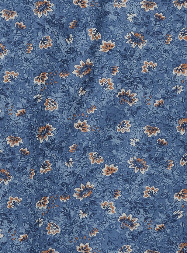 Men Floral Print Slim Fit Shirt