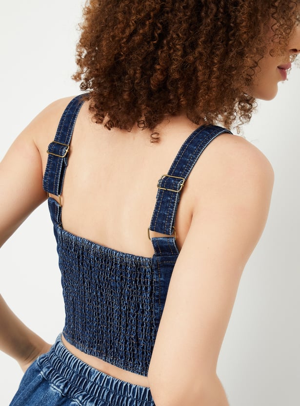 Women Denim Corset Top