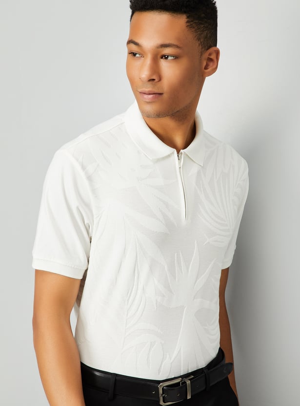 Men Solid Polo T-shirt