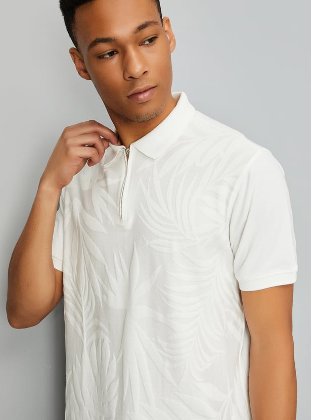 Men Solid Polo T-shirt