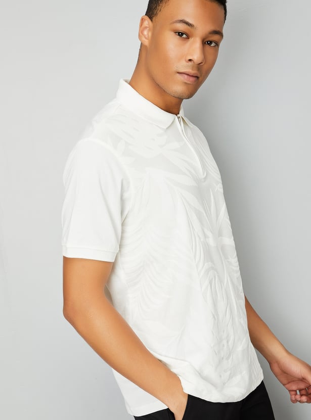 Men Solid Polo T-shirt