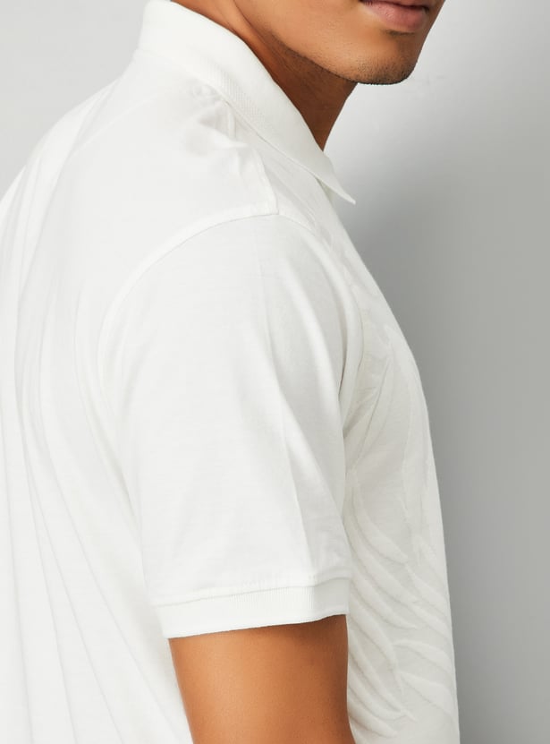 Men Solid Polo T-shirt