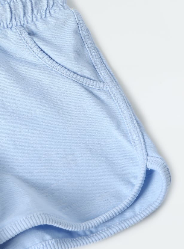 Girls Printed Shorts Set