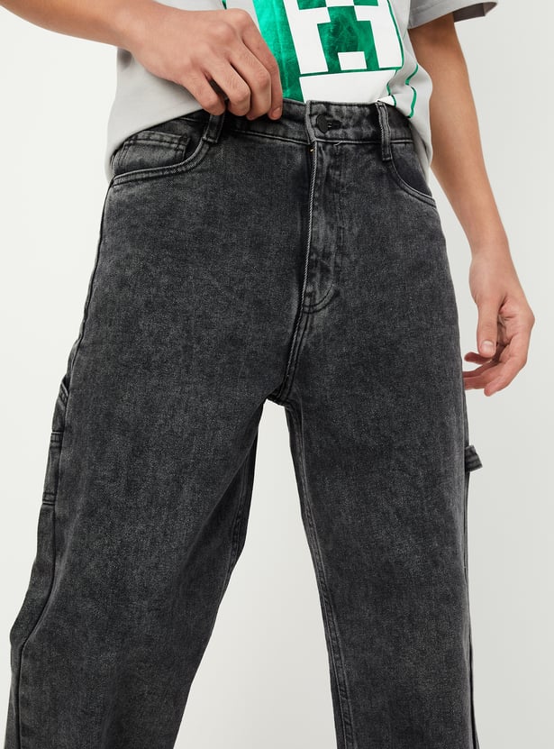 Boys Washed Slim Fit Jeans
