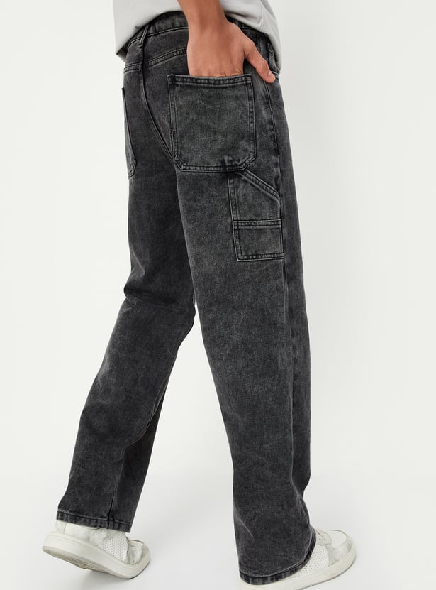 Boys Washed Slim Fit Jeans