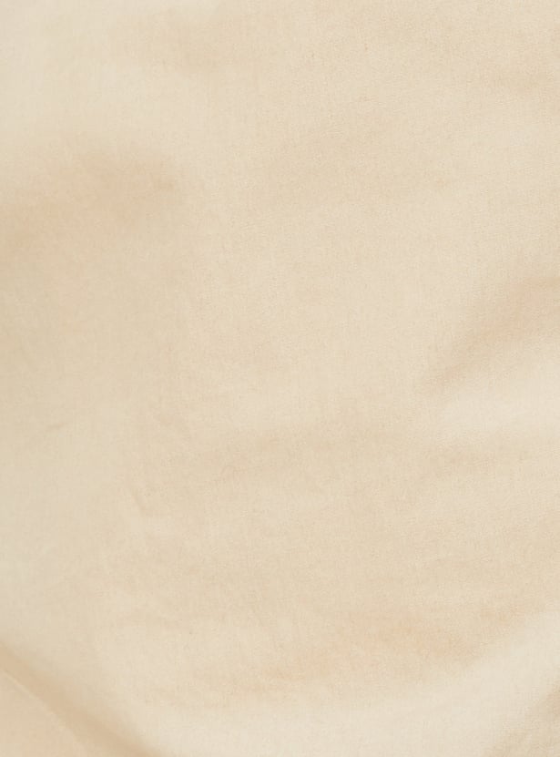 Boys Solid Relaxed Fit Cargo Trousers