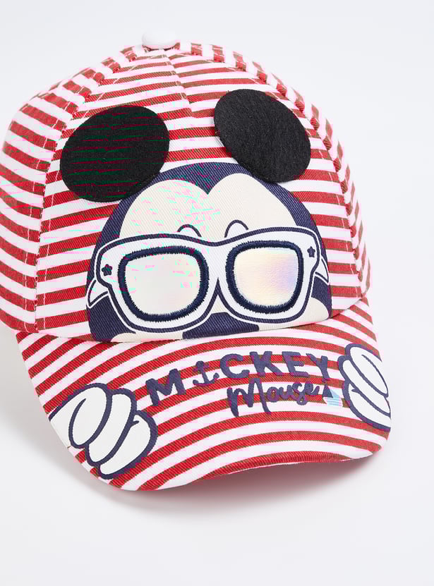 Boys Micky Mouse Print Baseball Cap