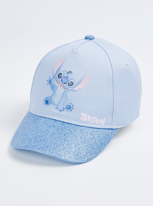 Girls Lilo & Stitch Print Baseball Cap