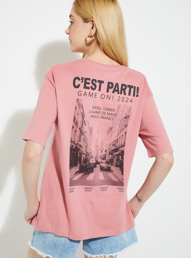 Buy URB_N Women Printed T-shirt Online at just