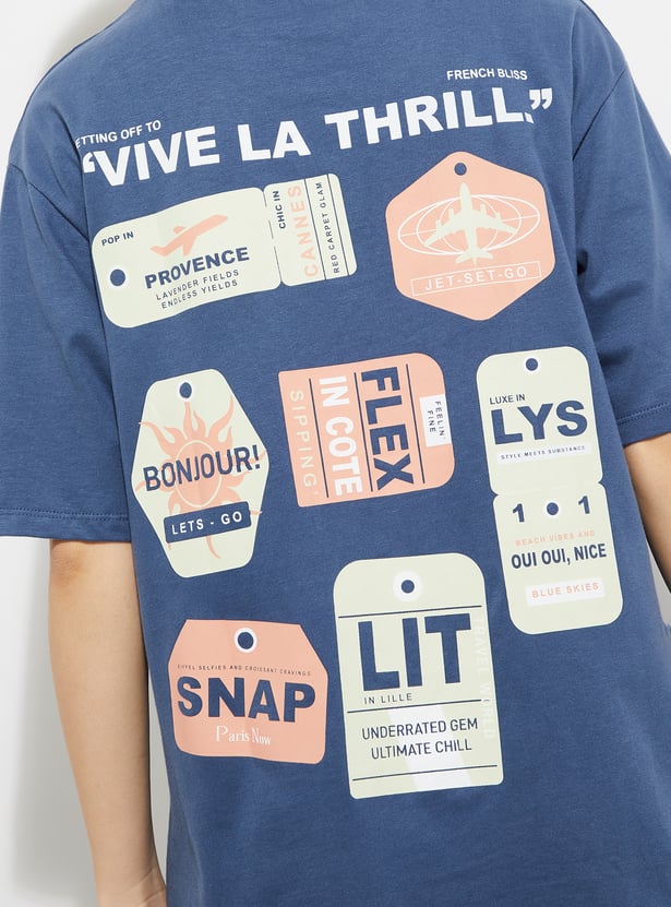 Buy URB_N Women Printed T-shirt Online at just