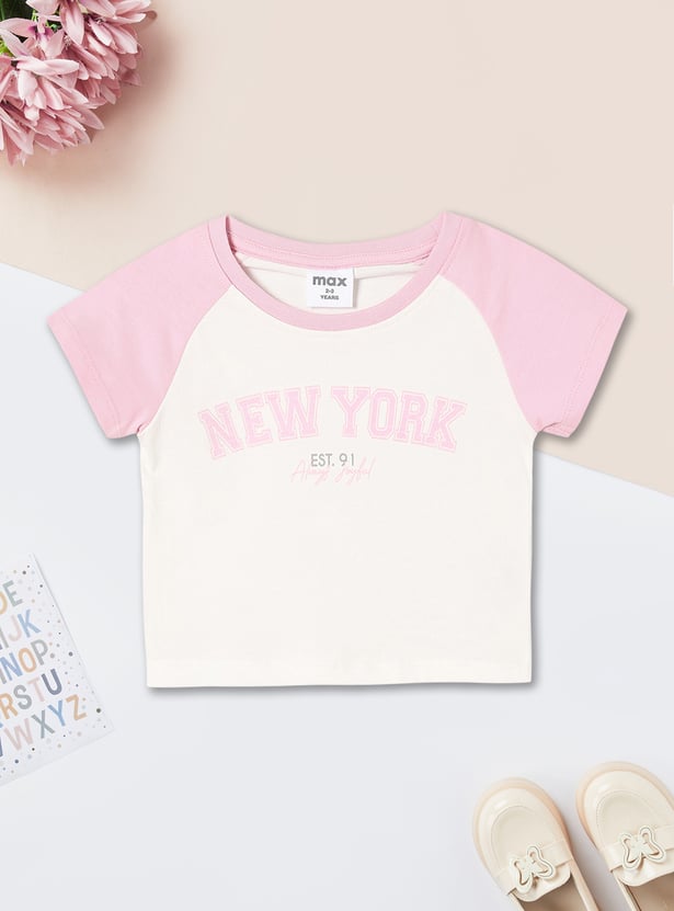 Girls Colourblock Shorts Set