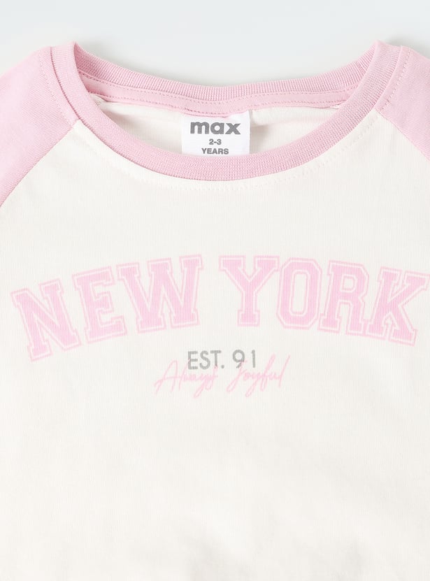 Girls Colourblock Shorts Set