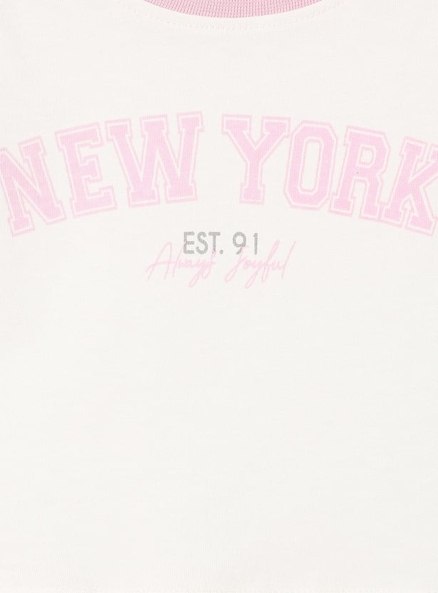 Girls Colourblock Shorts Set