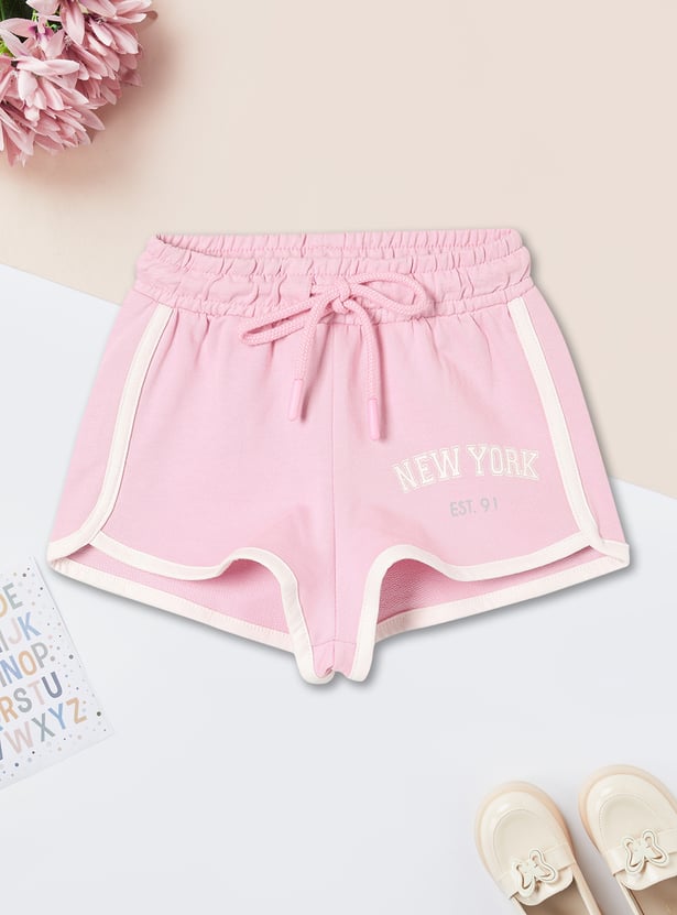 Girls Colourblock Shorts Set