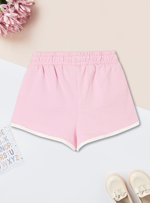 Girls Colourblock Shorts Set