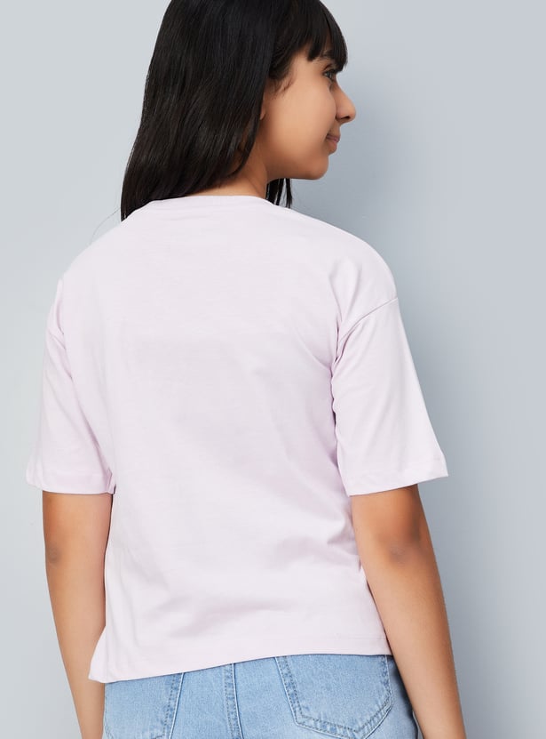 Girls Lilo & Stitch Print T-shirt