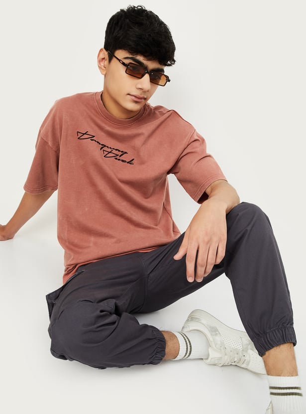 Boys Acid Wash Oversized T-shirt
