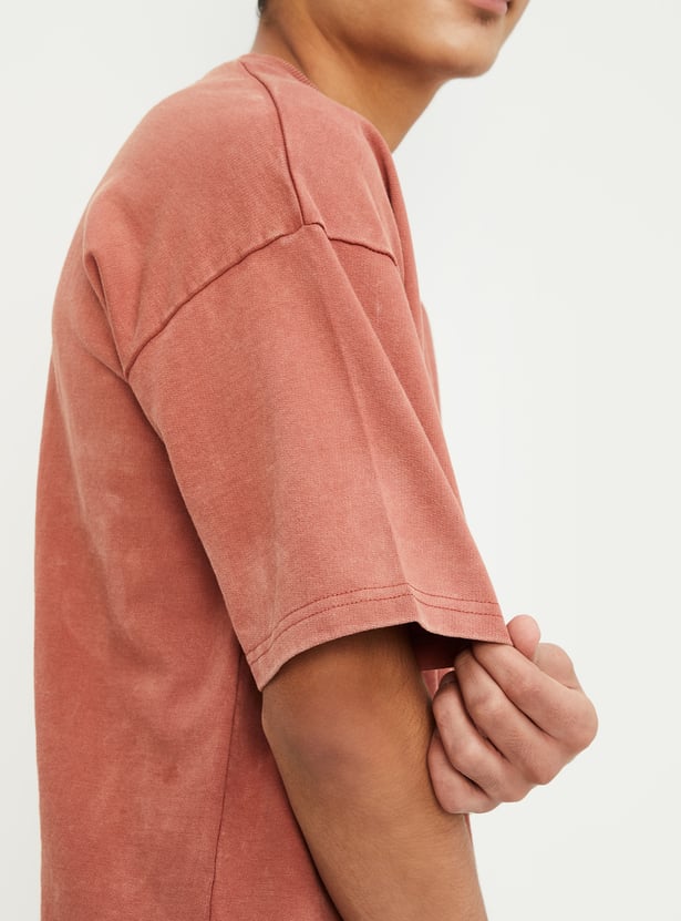 Boys Acid Wash Oversized T-shirt