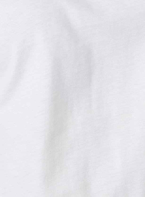 Women Solid Top with Button Tabs