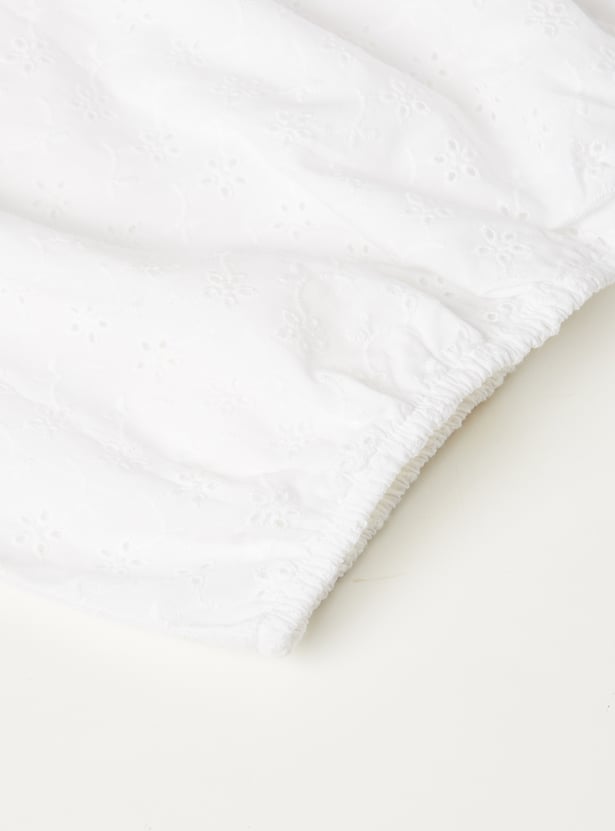 Girls Schiffili Embroidered Top