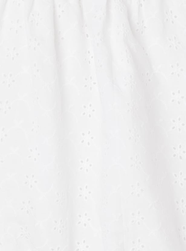 Girls Schiffili Embroidered Top