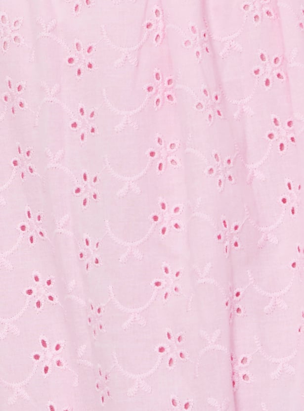 Girls Schiffili Embroidered Top