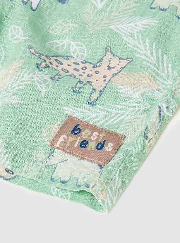 Boys Printed Shorts Set