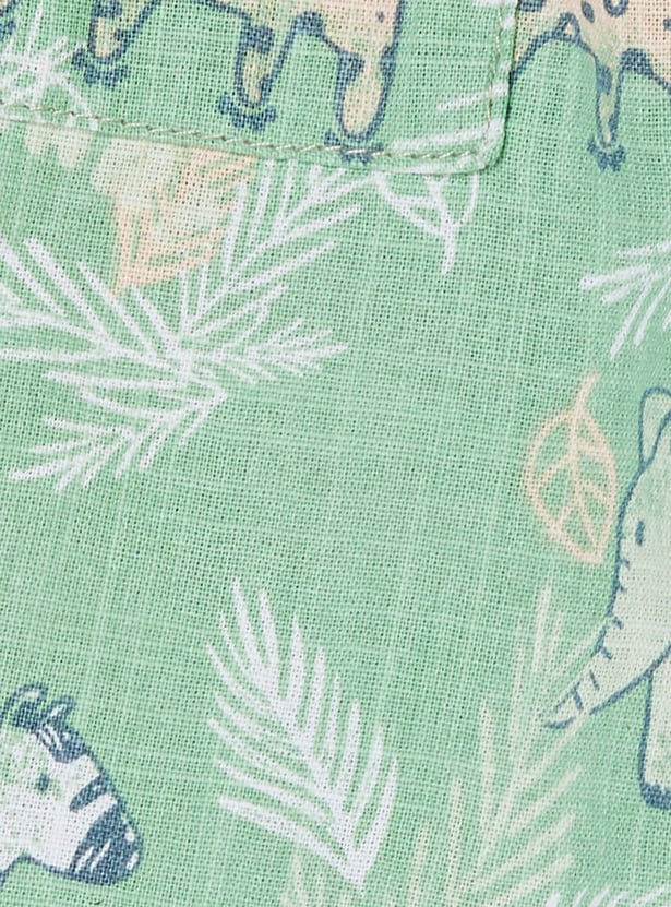 Boys Printed Shorts Set