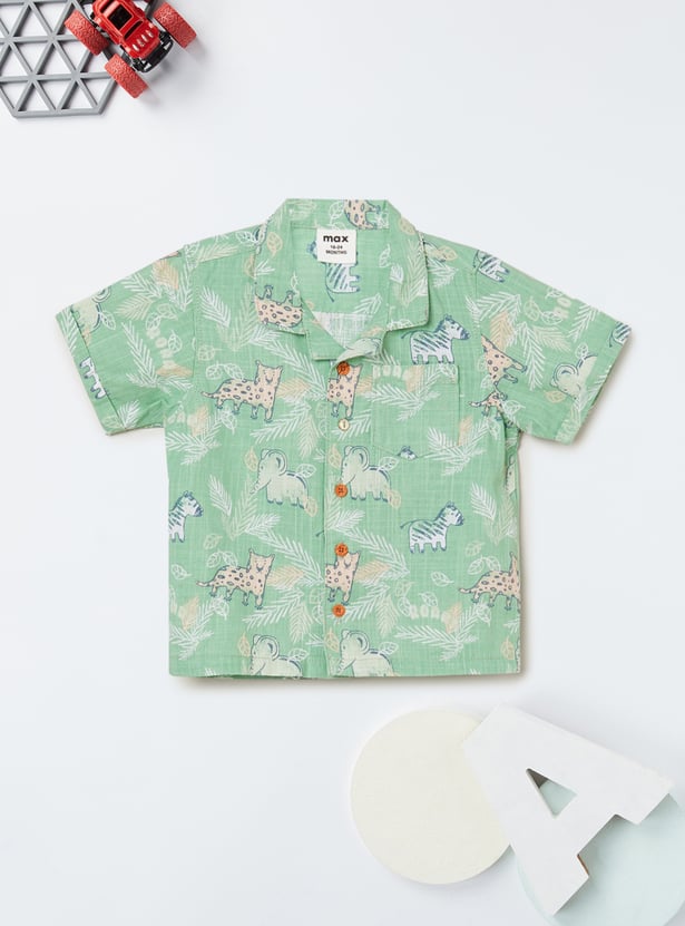 Boys Printed Shorts Set