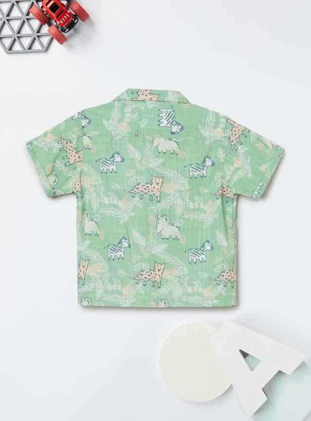 Boys Printed Shorts Set