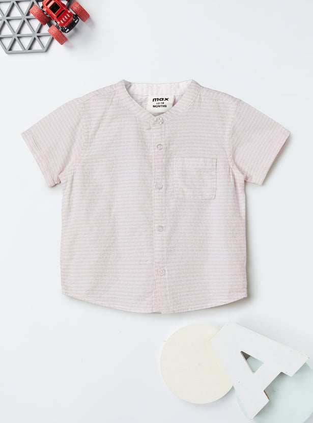 Boys Striped Shorts Set